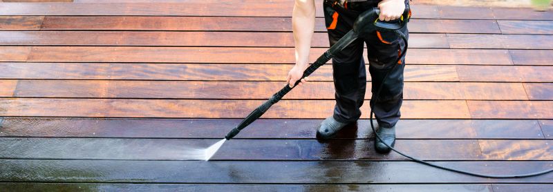 Deck Cleaning Process
